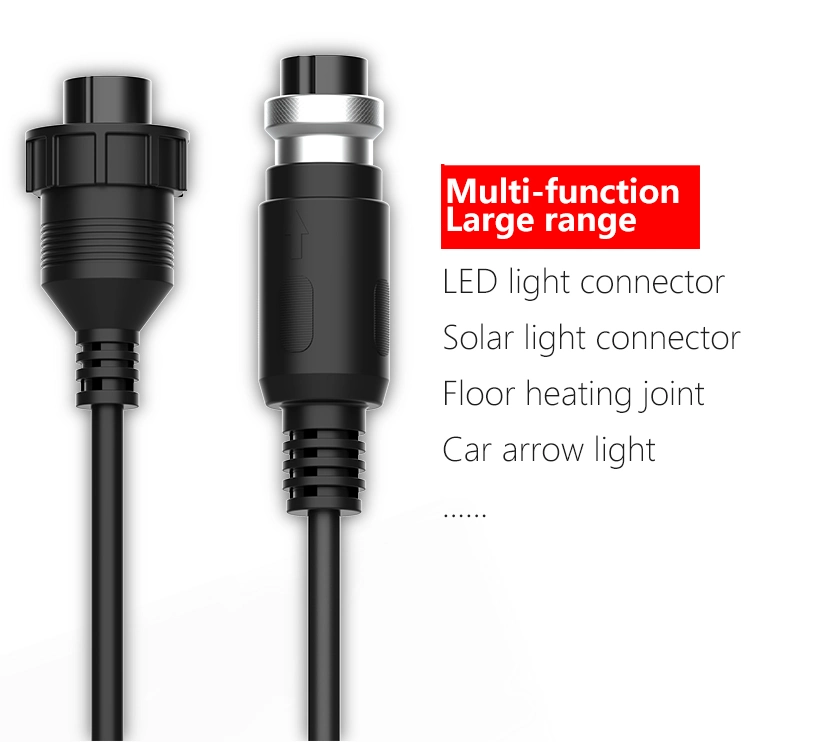 1m 6 Pins Gx16 Aviation Socket Connector Electrical Cable