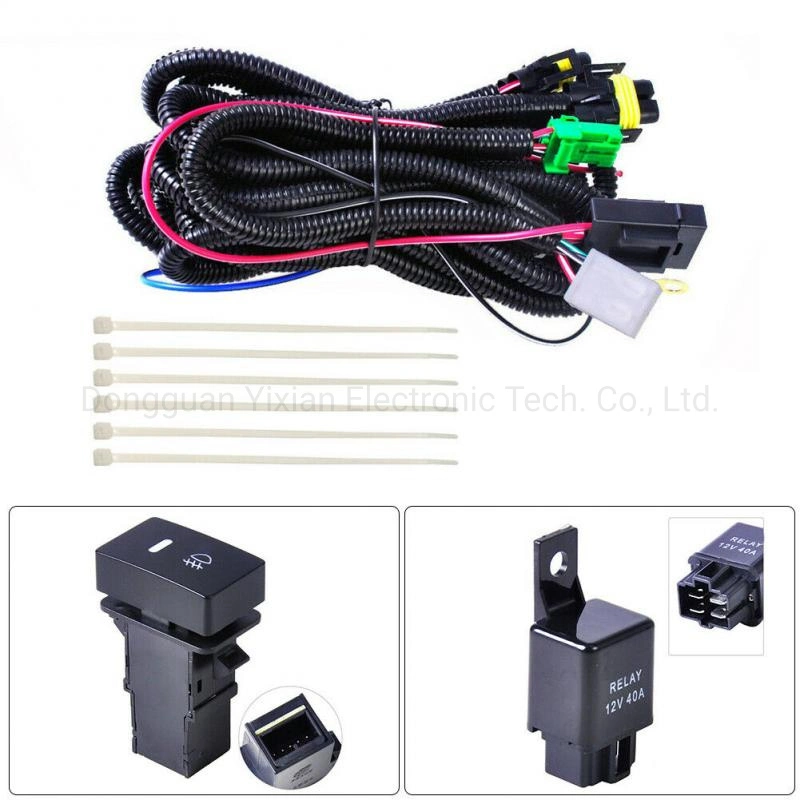 Auto H11 LED Fog Light Wiring Harness Automotive Harness New Energy Harness Energy Storage Harness Industrial Harness Medical Harness Consumer Electric Cable