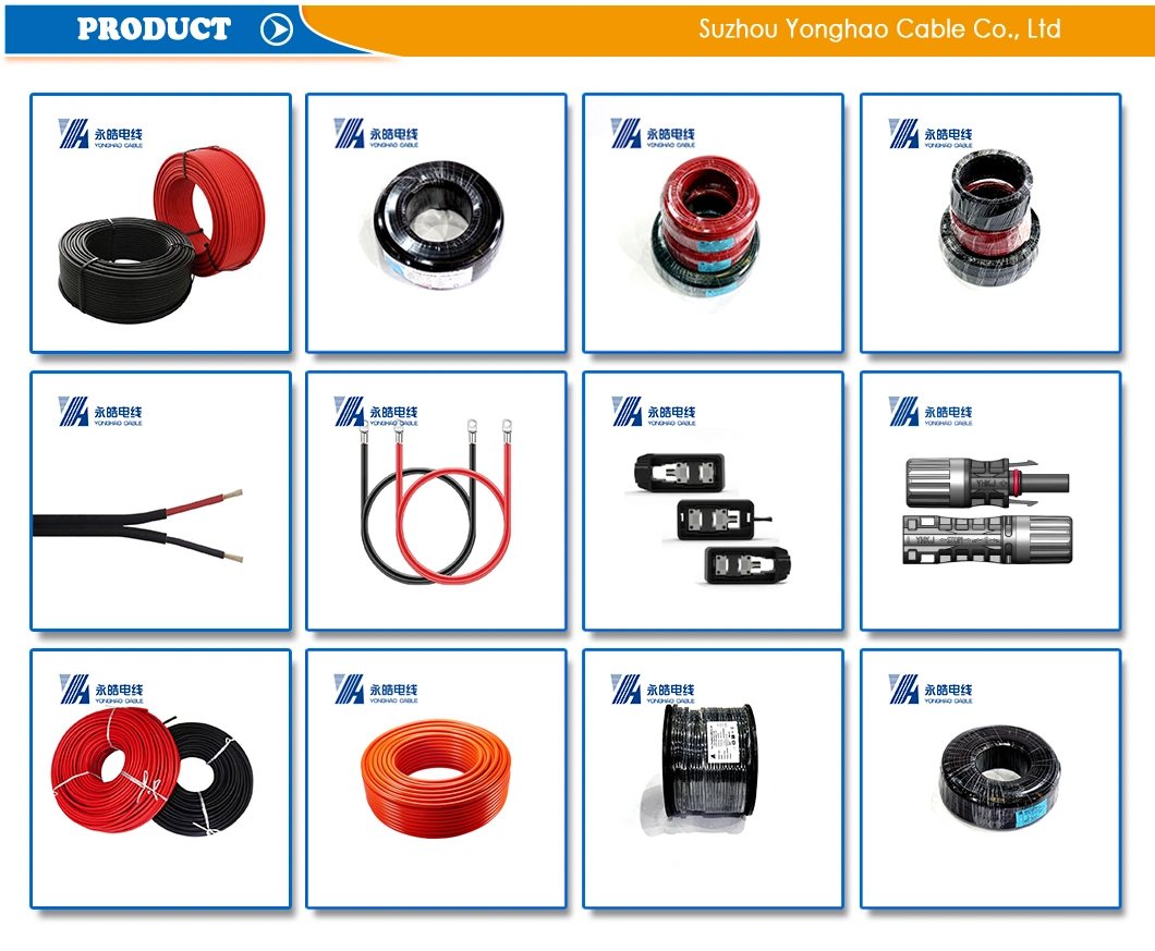 Manufacturer PV Solar Cable Red and Black Photovoltaic DC Communication Electric Cable for Solar Panels