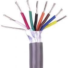 IEC, DIN, BS, 450/750V AC condutor de cobre, isolados em XLPE, trançado blindado, cabo de controle flexível com bainha de PVC